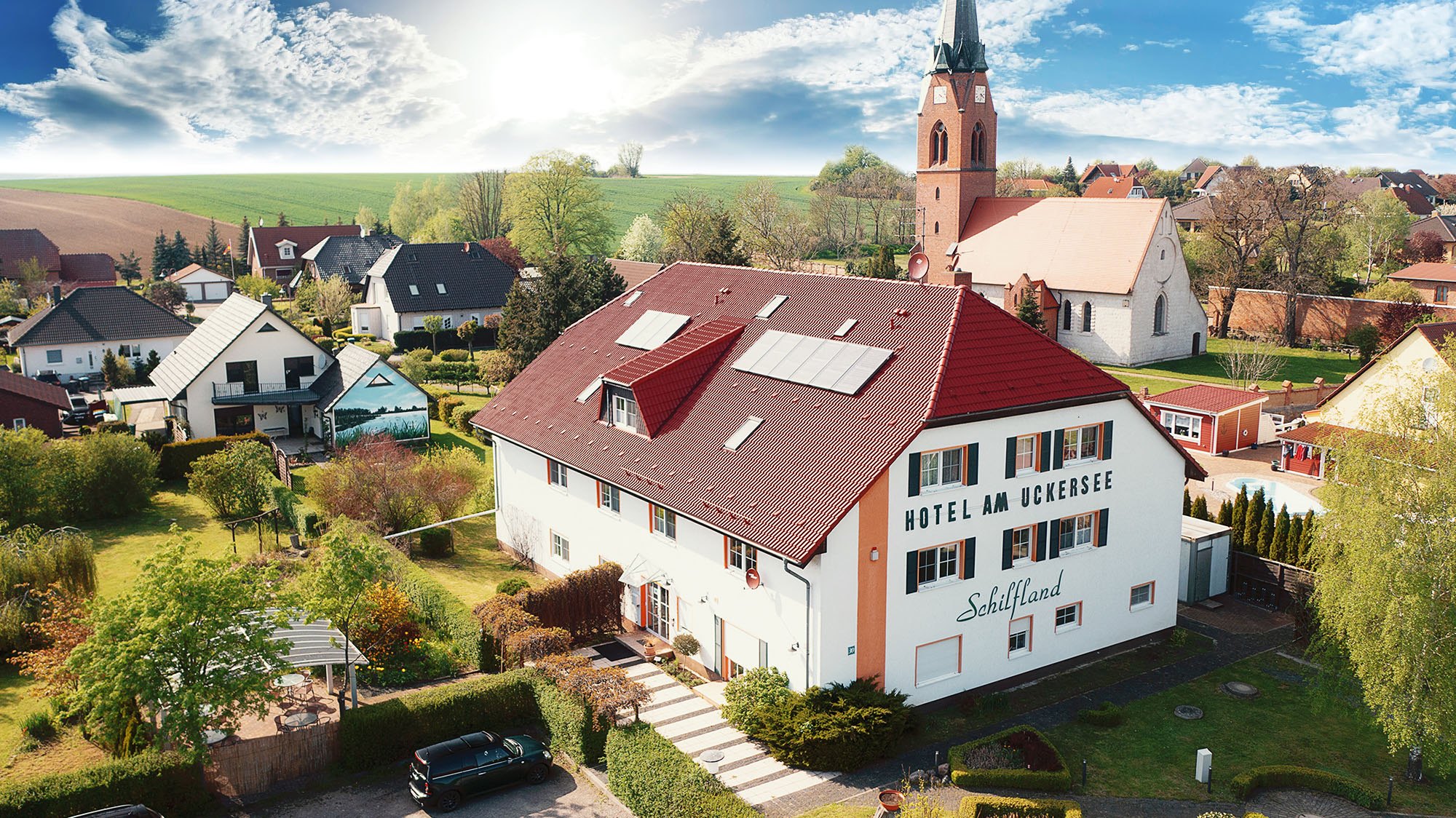 Luftbild Hotel am Uckersee